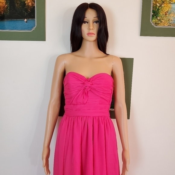 H&M chiffon strapless midi dress - Picture 7 of 13